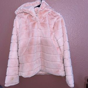 Pink fur Jacket w/ FLAW(s)
